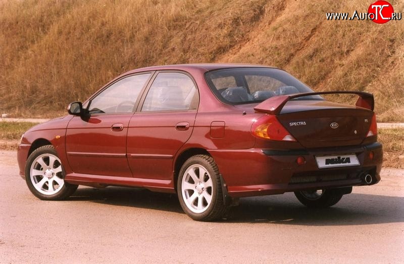 7 699 р. Спойлер Nika-Скоба  KIA Spectra (2000-2009) (Неокрашенный)  с доставкой в г. Новочеркасск