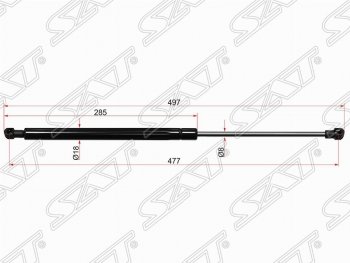 Газовый упор крышки багажника SAT Land Rover (Ленд) Discovery (Дискавери) ( 3 L319,  4 L319) (2004-2016) 3 L319, 4 L319