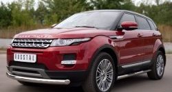 13 999 р. Одинарная защита переднего бампера диаметром 76 мм (Prestige u Pure) SLITKOFF  Land Rover Range Rover Evoque  1 L538 (2011-2015) дорестайлинг 3 дв., дорестайлинг 5 дв.  с доставкой в г. Новочеркасск. Увеличить фотографию 4