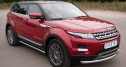 15 799 р. Защита порогов из круглой трубы диаметром 63 мм (Prestige u Pure) Russtal Land Rover Range Rover Evoque 1 L538 дорестайлинг 5 дв. (2011-2015) (Защита порогов с со скосами на торцах (вариант 1))  с доставкой в г. Новочеркасск. Увеличить фотографию 12