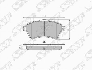 Комплект передних тормозных колодок SAT Land Rover (Ленд) Freelander (Фриландер)  1 (1997-2006) 1