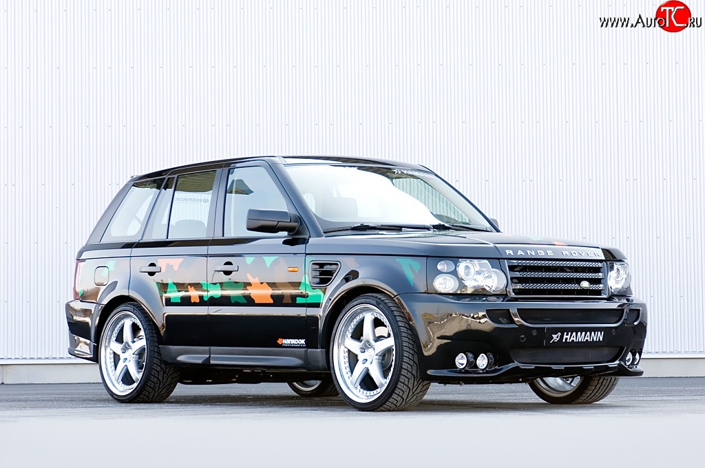 5 199 р. Пороги накладки HAMANN CONQUEROR I Land Rover Range Rover Sport 1 L320 дорестайлинг (2005-2009) (Неокрашенные)  с доставкой в г. Новочеркасск