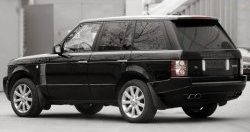 24 199 р. Накладка Verge на задний бампер Land Rover Range Rover 3 L322 дорестайлинг (2002-2006) (Неокрашенная)  с доставкой в г. Новочеркасск. Увеличить фотографию 2