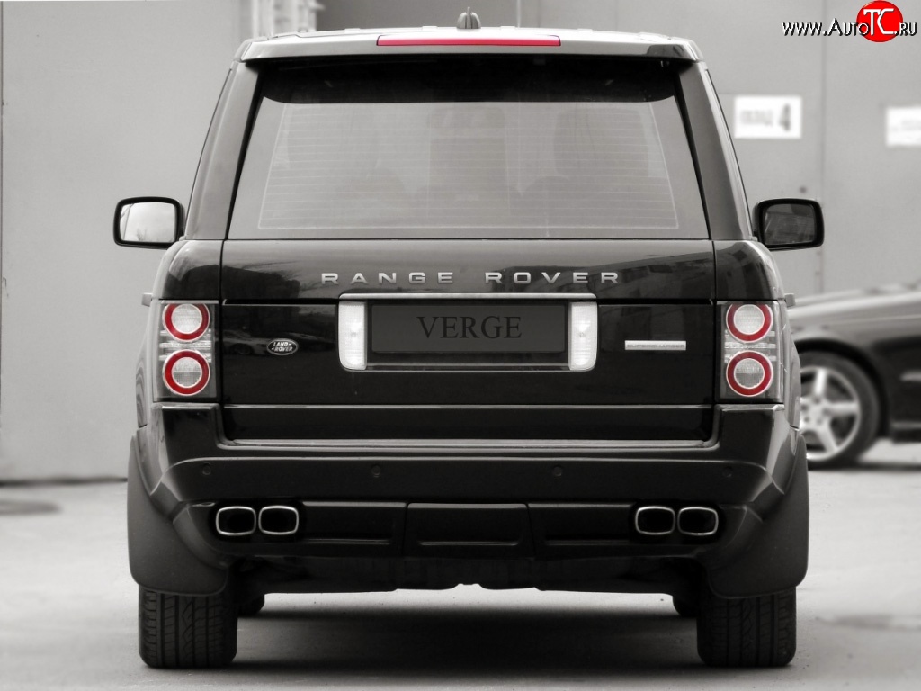 24 199 р. Накладка Verge на задний бампер Land Rover Range Rover 3 L322 дорестайлинг (2002-2006) (Неокрашенная)  с доставкой в г. Новочеркасск