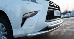 28 799 р. Защита переднего бампера (2 трубыØ63 мм, нержавейка) SLITKOFF  Lexus GX460  J150 (2013-2022) 1-ый рестайлинг, 2-ой рестайлинг  с доставкой в г. Новочеркасск. Увеличить фотографию 3