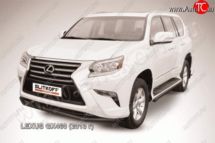 13 699 р. Защита переднего бампера из трубы d57 Slitkoff  Lexus GX460  J150 (2013-2022) 1-ый рестайлинг, 2-ой рестайлинг (Цвет: серебристый)  с доставкой в г. Новочеркасск