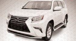 Одинарная защита переднего бампера из трубы диаметром 57 мм Slitkoff Lexus (Лексус) GX460 (джи)  J150 (2013-2022) J150 1-ый рестайлинг, 2-ой рестайлинг