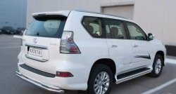 18 999 р. Защита заднего бампера (Ø63 и 42 мм, с углами, нержавейка) SLITKOFF  Lexus GX460  J150 (2013-2022) 1-ый рестайлинг, 2-ой рестайлинг  с доставкой в г. Новочеркасск. Увеличить фотографию 2