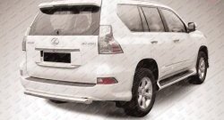 17 999 р. Защита заднего бампера из короткой трубы диаметром 76 мм Slitkoff  Lexus GX460  J150 (2013-2022) 1-ый рестайлинг, 2-ой рестайлинг (Нержавейка, Полированная)  с доставкой в г. Новочеркасск. Увеличить фотографию 1