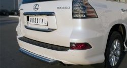 14 099 р. Защита заднего бампера (Ø76 мм, нержавейка) SLITKOFF  Lexus GX460  J150 (2013-2022) 1-ый рестайлинг, 2-ой рестайлинг  с доставкой в г. Новочеркасск. Увеличить фотографию 2