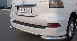 15 449 р. Защита заднего бампера (Ø76 мм уголки, нержавейка) SLITKOFF  Lexus GX460  J150 (2013-2022) 1-ый рестайлинг, 2-ой рестайлинг  с доставкой в г. Новочеркасск. Увеличить фотографию 2