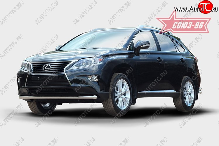 1 052 р. Защита переднего бампера одинарная Souz-96 (d60). Lexus RX 270 AL20 дорестайлинг (2015-2019)  с доставкой в г. Новочеркасск