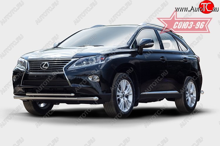 24 659 р. Защита переднего бампера одинарная Souz-96 (d60/42). Lexus RX 270 AL20 дорестайлинг (2015-2019)  с доставкой в г. Новочеркасск