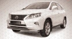 14 699 р. Одинарная защита переднего бампера из трубы диаметром 57 мм Slitkoff Lexus RX 270 AL20 дорестайлинг (2015-2019) (Нержавейка, Полированная)  с доставкой в г. Новочеркасск. Увеличить фотографию 1