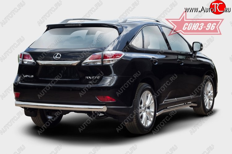 15 704 р. Овальная защита заднего бампера (d75х42) Souz-96 Lexus RX 270 AL20 дорестайлинг (2015-2019)  с доставкой в г. Новочеркасск