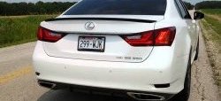 3 399 р. Лип спойлер F-Sport Lexus GS250 L10 (2011-2016) (Неокрашенный)  с доставкой в г. Новочеркасск. Увеличить фотографию 7