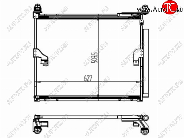 6 699 р. Радиатор кондиционера SAT  Lexus GX460  J150 (2009-2013), Toyota 4Runner  N280 (2009-2013), Toyota Land Cruiser Prado  J150 (2009-2013)  с доставкой в г. Новочеркасск