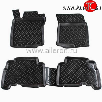 1 549 р. Коврики в салон Aileron 4 шт. (полиуретан)  Lexus GX460  J150 (2009-2013), Toyota Land Cruiser Prado  J150 (2009-2013)  с доставкой в г. Новочеркасск