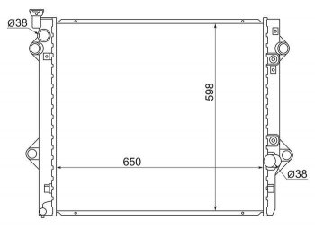 10 549 р. Радиатор двигателя (пластинчатый, АКПП) SAT  Lexus GX470  J120 (2002-2007), Toyota 4Runner  N210 (2002-2009), Toyota Hilux Surf  N210 (2002-2005), Toyota Land Cruiser Prado  J120 (2002-2009)  с доставкой в г. Новочеркасск. Увеличить фотографию 1