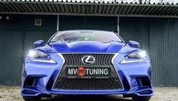 7 799 р. Клыки на передний бампер Tuning-Sport  Lexus IS250  XE30 седан (2013-2016) дорестайлинг (Неокрашенная)  с доставкой в г. Новочеркасск. Увеличить фотографию 6