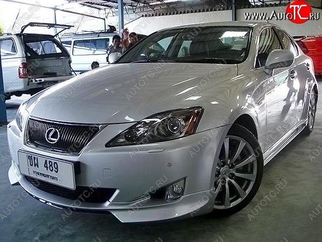 9 299 р. Накладка на передний бампер WALD SPORTS LINE Lexus IS250 XE20 седан дорестайлинг (2005-2013) (Неокрашенная)  с доставкой в г. Новочеркасск