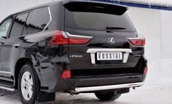 12 999 р. Защита заднего бампера (Ø63 мм, нержавейка, NOT F-SPORT/HERITAGE) Russtal Lexus LX450d J200 2-ой рестайлинг (2015-2022)  с доставкой в г. Новочеркасск. Увеличить фотографию 4