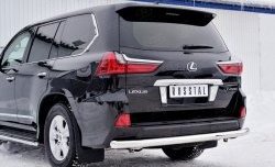 15 649 р. Защита заднего бампера (Ø76 мм, нержавейка) Russtal Lexus LX450d J200 2-ой рестайлинг (2015-2022)  с доставкой в г. Новочеркасск. Увеличить фотографию 4