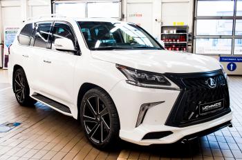 45 999 р. Юбка переднего бампера HEMMES Lexus LX570 J200 2-ой рестайлинг (2015-2022) (Неокрашенная)  с доставкой в г. Новочеркасск. Увеличить фотографию 15