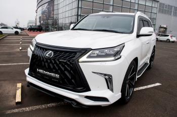 45 999 р. Юбка переднего бампера HEMMES Lexus LX570 J200 2-ой рестайлинг (2015-2022) (Неокрашенная)  с доставкой в г. Новочеркасск. Увеличить фотографию 16