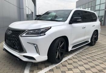 45 999 р. Юбка переднего бампера HEMMES Lexus LX570 J200 2-ой рестайлинг (2015-2022) (Неокрашенная)  с доставкой в г. Новочеркасск. Увеличить фотографию 3