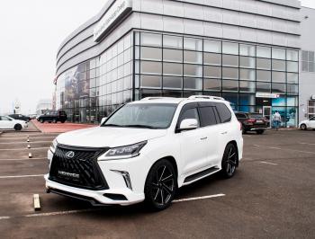 45 999 р. Юбка переднего бампера HEMMES Lexus LX570 J200 2-ой рестайлинг (2015-2022) (Неокрашенная)  с доставкой в г. Новочеркасск. Увеличить фотографию 7