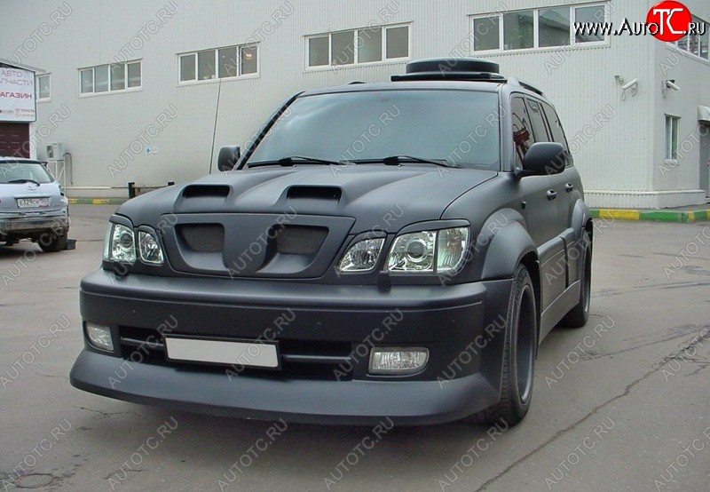 4 149 р. Реснички на фары CUSTOM Lexus LX470 J100 дорестайлинг (1998-2002) (Неокрашенные)  с доставкой в г. Новочеркасск