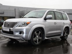 17 499 р. Накладки на колёсные арки GOLDMAN DAMD Lexus LX570 J200 дорестайлинг (2007-2012) (Неокрашенные)  с доставкой в г. Новочеркасск. Увеличить фотографию 2