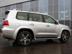 17 499 р. Накладки на колёсные арки GOLDMAN DAMD  Lexus LX570  J200 (2007-2012) дорестайлинг (Неокрашенные)  с доставкой в г. Новочеркасск. Увеличить фотографию 1