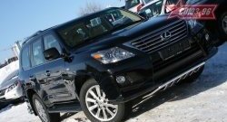 Защита переднего бампера с элементами из профильной трубы Souz-96 (d42) Lexus LX570 J200 дорестайлинг (2007-2012)