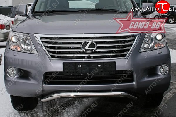 22 999 р. Защита переднего бампера Souz-96 (d60) Lexus LX570 J200 дорестайлинг (2007-2012)  с доставкой в г. Новочеркасск