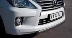 14 999 р. Защита переднего бампера Russtal из овальной трубы диаметром 75x42 мм Lexus LX570 J200 дорестайлинг (2007-2012)  с доставкой в г. Новочеркасск. Увеличить фотографию 2