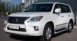 14 999 р. Защита переднего бампера Russtal из овальной трубы диаметром 75x42 мм Lexus LX570 J200 дорестайлинг (2007-2012)  с доставкой в г. Новочеркасск. Увеличить фотографию 4