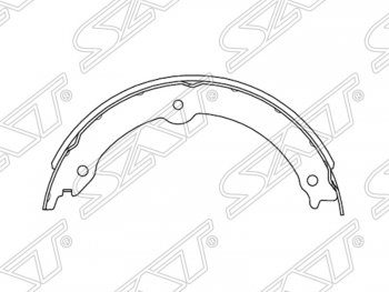 2 159 р. Колодки ручного тормоза SAT (комплект, 4 шт.)  Lexus LX570  J200 (2007-2012), Toyota Land Cruiser  200 (2007-2012), Toyota Sequoia (2007-2017), Toyota Tundra  XK50 (2007-2013)  с доставкой в г. Новочеркасск. Увеличить фотографию 1