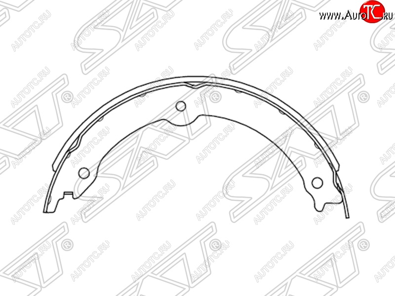 2 159 р. Колодки ручного тормоза SAT (комплект, 4 шт.)  Lexus LX570  J200 (2007-2012), Toyota Land Cruiser  200 (2007-2012), Toyota Sequoia (2007-2017), Toyota Tundra  XK50 (2007-2013)  с доставкой в г. Новочеркасск