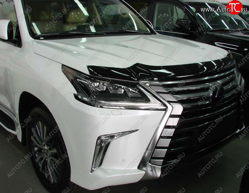 3 169 р. Дефлектор капота SIM  Lexus LX570  J200 (2015-2022) 2-ой рестайлинг  с доставкой в г. Новочеркасск