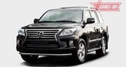 1 043 р. Защита переднего бампера труба d76 SOUZ_96 Lexus LX570 J200 1-ый рестайлинг (2012-2015)  с доставкой в г. Новочеркасск. Увеличить фотографию 1