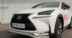 16 999 р. Защита переднего бампера (Ø63 мм волна, нержавейка, F-SPORT) Russtal Lexus NX200T Z10 (2014-2017)  с доставкой в г. Новочеркасск. Увеличить фотографию 2