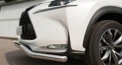 16 999 р. Защита переднего бампера (Ø63 мм волна, нержавейка, F-SPORT) Russtal Lexus NX200T Z10 (2014-2017)  с доставкой в г. Новочеркасск. Увеличить фотографию 3