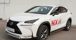 17 299 р. Защита переднего бампера (Ø75х42 мм, нержавейка, F-SPORT) Russtal Lexus NX200T Z10 (2014-2017)  с доставкой в г. Новочеркасск. Увеличить фотографию 4