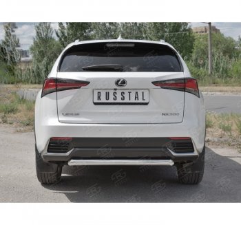 8 999 р. Защита заднего бампера (Ø63 мм, нержавейка) Russtal  Lexus NX300h  Z10 (2014-2017) дорестайлинг  с доставкой в г. Новочеркасск. Увеличить фотографию 4