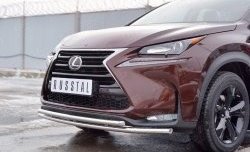 17 999 р. Защита переднего бампера (2 трубыØ42 мм, нержавейка) Russtal Lexus NX200 Z10 дорестайлинг (2014-2017)  с доставкой в г. Новочеркасск. Увеличить фотографию 4