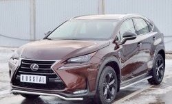 10 199 р. Защита переднего бампера (Ø42 мм, волна, нержавейка) Russtal Lexus NX200 Z10 дорестайлинг (2014-2017)  с доставкой в г. Новочеркасск. Увеличить фотографию 2