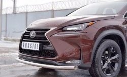 16 999 р. Защита переднего бампера (Ø63 мм, нержавейка) Russtal Lexus NX200 Z10 дорестайлинг (2014-2017)  с доставкой в г. Новочеркасск. Увеличить фотографию 4