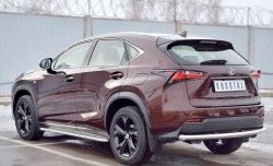 16 999 р. Защита заднего бампера (Ø63 мм, нержавейка) Russtal Lexus NX200 Z10 дорестайлинг (2014-2017)  с доставкой в г. Новочеркасск. Увеличить фотографию 2